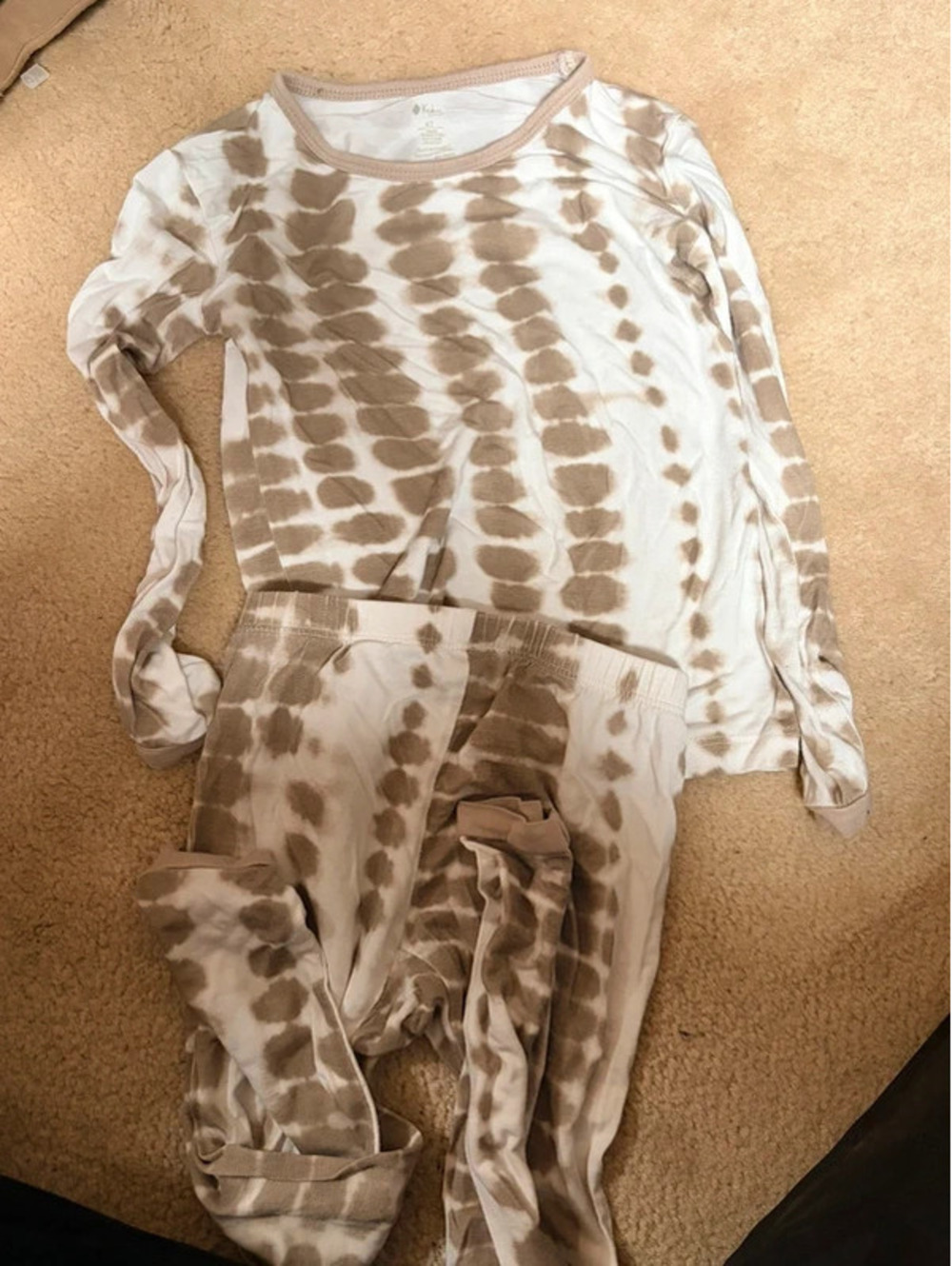 Kyte baby 4t girls pjs bamboo with modern pattern